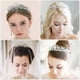 thumbnail image 2 of Corona de cristal tiara Makone con peine de diamantes de imitación para corona de novia, boda, graduación, desfile, fiestas de princesa, tiara de boda, tiara infantil, corona de princesa, corona de mu, 2 of 7