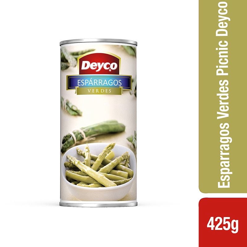 Espárragos Verdes Lata Drenado 230 g - Neto 425 g Deyco