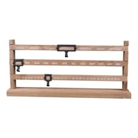 Magideal - Calendario Con Visualización De Fecha Y Semana, Calendario De Escritorio De Madera, Soporte De Calendario Rústico Reutilizable Fácil De Usar Para Sala