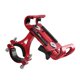 thumbnail image 4 of Bicicleta Bicicleta Manillar Soporte Para Teléfono Soporte Ajustable Para Motocicleta Rojo, 4 of 5