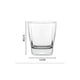 thumbnail image 2 of Set 6 Vasos Vidrio Base Cuadrada 285ml Moderno, 2 of 3