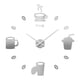 thumbnail image 3 of Pegatinas De Reloj De Pared DIY Silencioso Redondo Sin Marco Para Dormitorio Decoración Del Hogar Argent, 3 of 3