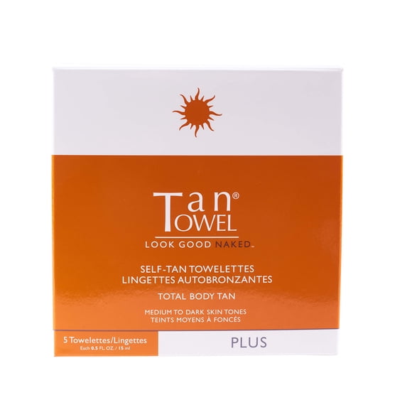 Toalla Self-Tan Towelette Plus para todo el cuerpo, 5 unidades