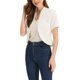 thumbnail image 4 of INSPIRE CHIC Blazer de Trabajo para Mujer sin Cuello con Solapa Abierta Frontal Cárdigan Recortado XL Blanco, 4 of 6