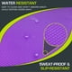 thumbnail image 4 of Almohadilla de equilibrio para ejercicios ProSourceFit, grande, acolchada, color, 4 of 6