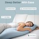 thumbnail image 2 of Almohada Corporal SleepCloud 122 cm 3,6 kg con Enfriamiento Tencel, 2 of 7