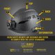 thumbnail image 2 of Casco de seguridad Klein Tools 60517 ventilado clase C con lámpara, 2 of 9