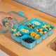 thumbnail image 4 of Bandeja dividida para servir aperitivos WACOI Travel Snackle, paquete de 1 paquete, azul, 4 of 7