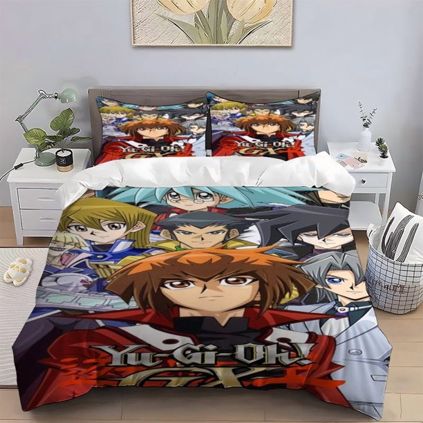 3pcs Game Master GX Character Printed Bedding Set Duvet Cover + Double Pillowcases