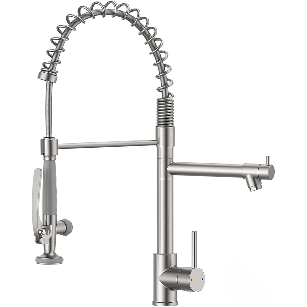 Llave Cocina Fapully 100550n Acero Inoxidable Doble Salida