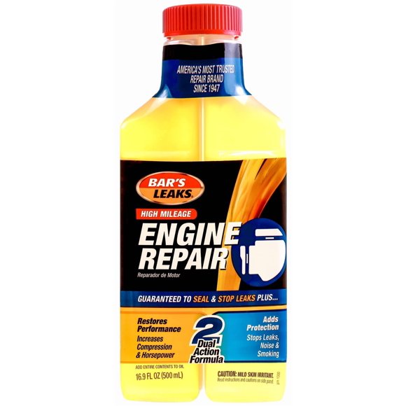 Motor Repair Bar's Leaks, fórmula de 500 ml para alto kilometraje