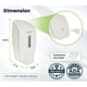 thumbnail image 4 of Dispensador de jabón Alpine, manual, montaje en pared, 800 ml, capacidad, color blanco, 4 of 9