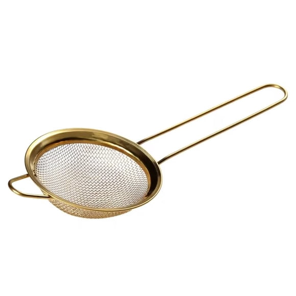 Colador de malla fina BlendWell de acero inoxidable color dorado