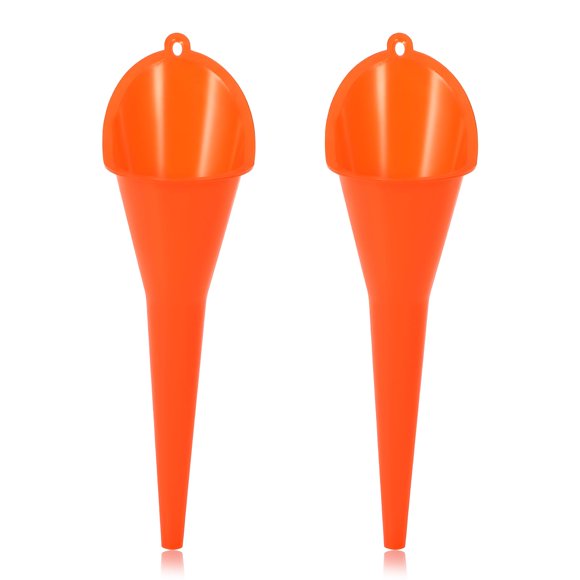 Embudo ZNDAW 2 unidades, cuello largo 29 cm, color naranja, plástico
