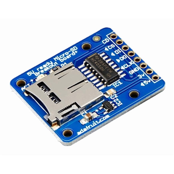 Placa Adaptadora MicroSD Adafruit ADA254 con Regulador 5V