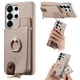 thumbnail image 1 of Funda FOXDOCK para Samsung Galaxy S26 Ultra Diseño con anillo, soporte, almacenamiento y protección RFID-caqui, 1 of 6