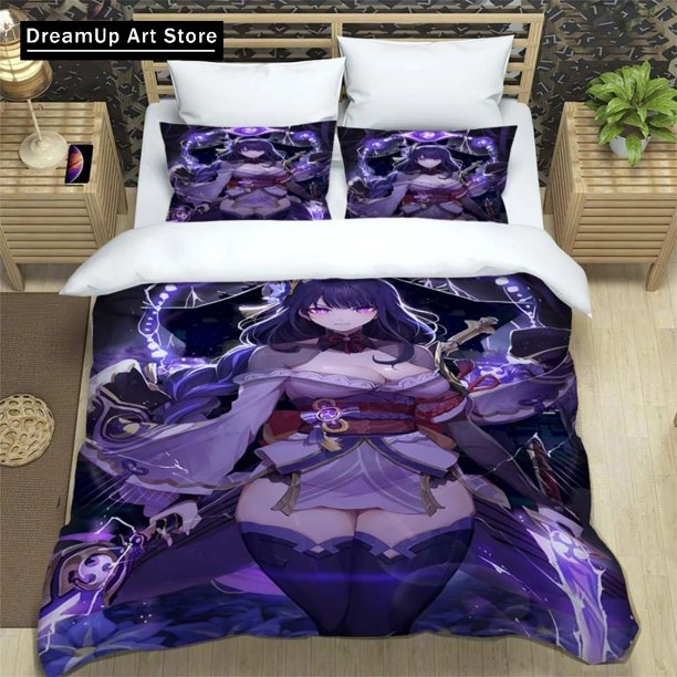Anime Genshin ImpactSoft And Comfortable Bedding Set Luxury Quilt Cover Boys Adult