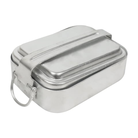 Magideal - Lata De Comida Para Acampar Con Tapa, Contenedor De Comida Portátil Reutilizable, Caja De Cena Con Asa Plegable Para Mochileros, Escuela, Hogar Y Ofic