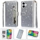 thumbnail image 1 of Funda Para Elegante Funda Iphone 16 Glitter Con Cremallera-ideal Para El Uso Diario, 1 of 5