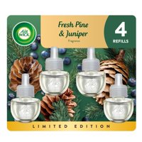 Recambio De Aceite Perfumado Air Wick Plug In, Pino Fresco Y Enebro, 4 Unidades