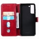 thumbnail image 3 of Funda Billetera para Samsung Galaxy S21 FE con Porta Tarjetas y Soporte Ajustable Rojo, 3 of 6