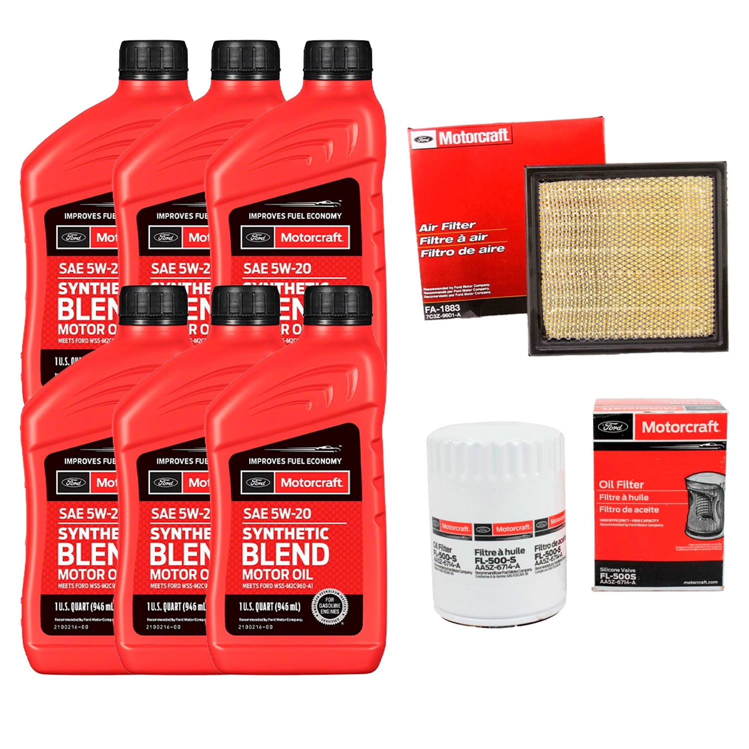 Motorcraft - Kit Mantención Ford F150 Original Aceite Sint+aire+f. Aceite