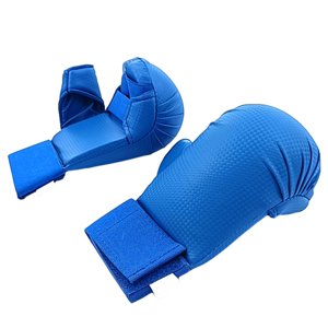 Ioensy - Guantes De Boxeo Guantes De Mma Portátiles Ligeros De Cuero Para Fitness Karate Mma Azul Xs