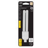 Feit Electric - Tubo De Luz Led Feit Pl Gx24Q-3, 4 Pines, Blanco Neutro, 26 W, Paquete De 1