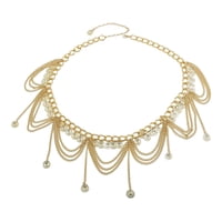 Magideal - Cadena De Cinturo De Niveles Múltiples / Joyería / Boho / Colgante De Moneda Dorada Punk Larga Ajustable Cinturón De Cadenas De Cuerpo