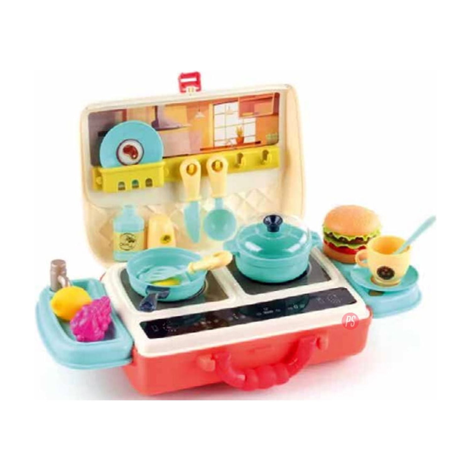 Puntostore - Juguete Maleta Cocina Con 28 Piezas - Ps