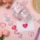 thumbnail image 3 of 500 pegatinas para el Día de la Madre de 1,5 pulgadas, con forma de corazón, autoadhesivas, con diseño floral, para decorar sobres., 3 of 7