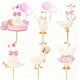 thumbnail image 1 of Decoración para cupcakes, color rosa con forma de ganso, 24 unidades, decoración de cumpleaños para, 1 of 5