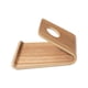 thumbnail image 4 of Soporte Para Teléfono De Escritorio Uso De Madera En El Hogar Y La Oficina Accesorios De Viaje Soporte Para Teléfono Marrón Claro, 4 of 5
