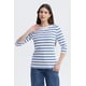 thumbnail image 1 of Polera Mujer Print Rayas Azul, 1 of 4