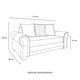 thumbnail image 5 of Sofa Arizona Res Felpa Azul 2c, 5 of 5