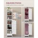 thumbnail image 4 of Gabinete de almacenamiento VASAGLE 20x18x92 cm, estrecho, blanco, 4 of 9