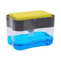 Genérico - Dispensador De Jabon Lavaloza Esponja Con Recipiente 385Ml