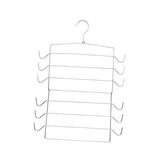 Colgador De Gancho Para Parte Superior Del Tanque, Organizador De Armario De Metal Plegable Para Hotel, Hogar, Apartamento, Plateado