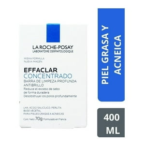 La Roche Posay - Jabón Dermatológico Effaclar Barra | La Roche-Posay | 70G
