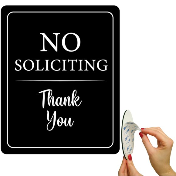 Letrero de "No Solicitar" All Hung Up 10x13 cm Negro