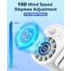 thumbnail image 4 of Ventilador portátil con clip recargable WISFISSH 0,13 kg blanco, 4 of 7