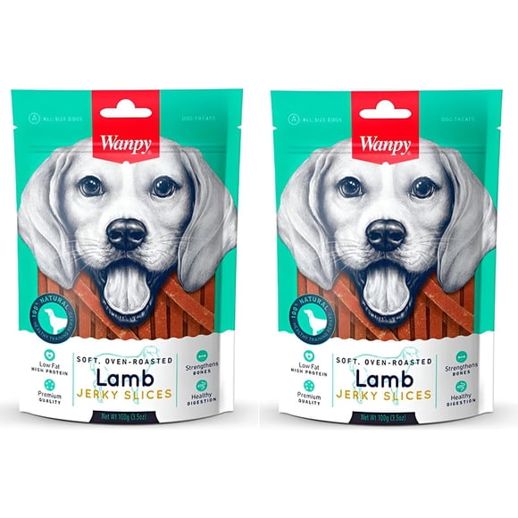 Pack X2 Snack Para Perros Wanpy Tiritas De Cordero Lamb 100g C/u