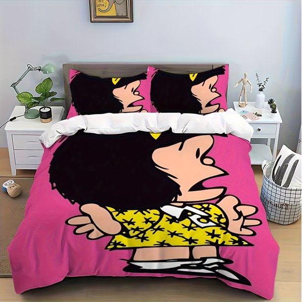 3pcs bedding Featuring a Cute Anime Girl Design Including