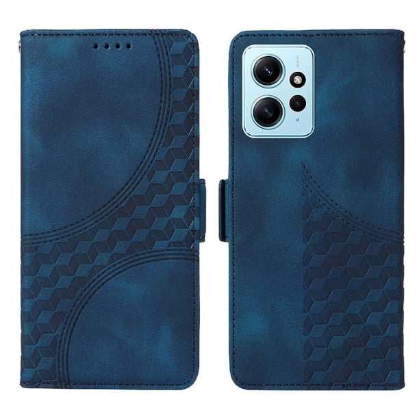 Carcasa FOXDOCK Xiaomi Redmi Note 12 4G de cuero PU, diseño acolchado clásico, protección contra caídas y rayones