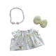 thumbnail image 1 of Conjunto De 3 Piezas De Ropa Para Muñecas En Miniatura, Vestidos Para Muñecas, Trajes Para Niños, Muñecos De Peluche De 17 Cm, Falda De Cereza, 1 of 3