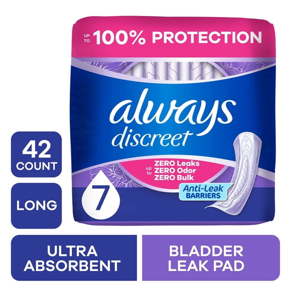 Toallas Always Discreet Incontinencia Mujer 42 un Super Plus