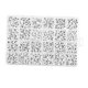 thumbnail image 2 of 1200x Cuentas De Letras Del Alfabeto Cuentas Del Alfabeto Para Fabricación De Joyas Decoración DIY Negro, 2 of 5