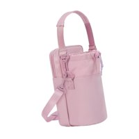 Magideal - Bolsa Para Transportar Botellas De Agua, Portabotellas Para Bicicleta, Camping, Impermeable, Con Correa, Con Bolsillo Para Teléfono Para Senderismo, C Rosa