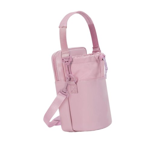 Magideal - Bolsa Para Transportar Botellas De Agua, Portabotellas Para Bicicleta, Camping, Impermeable, Con Correa, Con Bolsillo Para Teléfono Para Senderismo, C Rosa