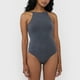 thumbnail image 3 of Body Mujer Halter Sin Mangas Gris Corona, 3 of 5